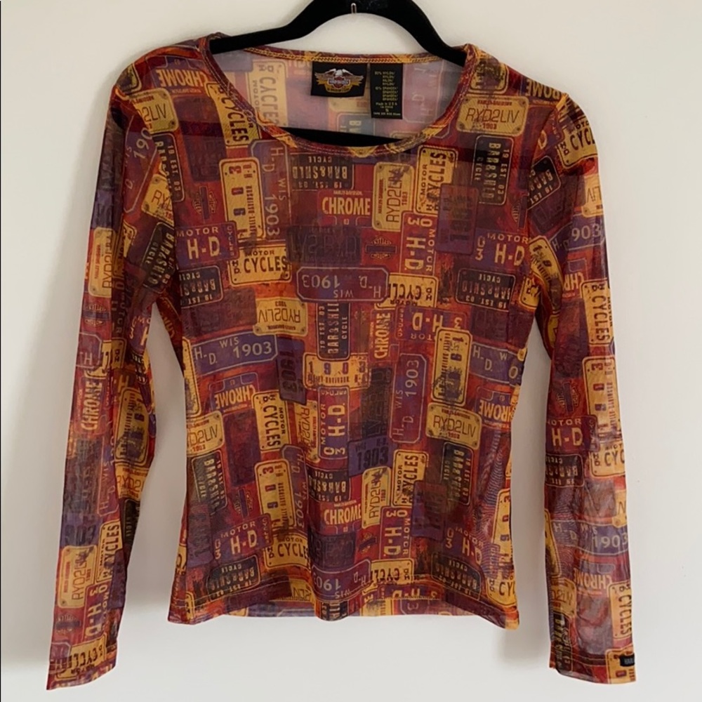 Harley Davidson mesh top